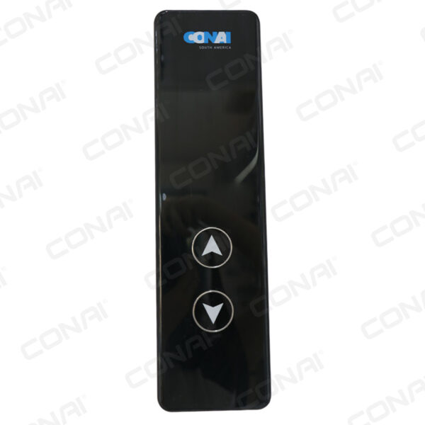 Botoeira de elevador com 2 botões clipper e painel digital COR PRETO 336X94mm